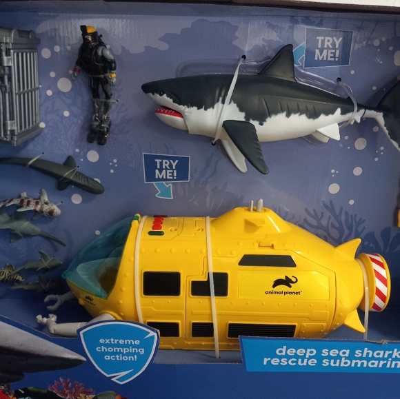 Animal Planet Deep Sea Shark Rescue Submarine Playset New Factory Sealed - Picture 2 of 12